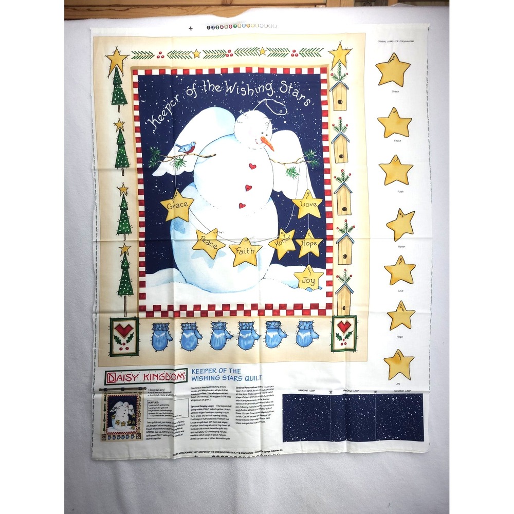 "Keeper of the Wishing Stars Quilt" Daisy Kingdom Fabric Panel 34"X28.5 # 1183